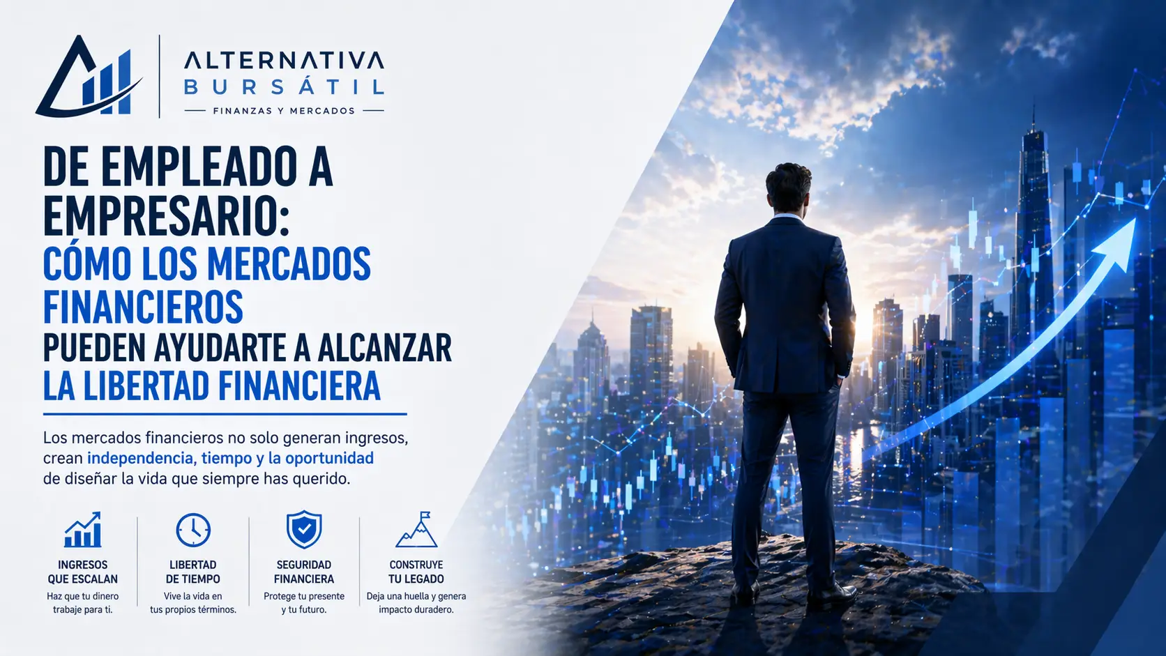 Imagen destacada del articulo: De Empleado a Empresario: Cómo los Mercados Financieros Pueden Ayudarte a Alcanzar la Libertad Financiera
