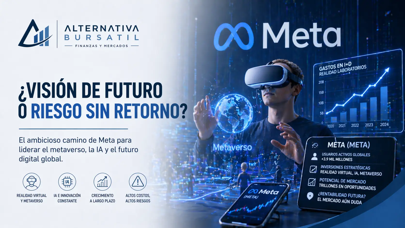 Imagen destacada del articulo: Meta (META): La Apuesta Más Audaz del Siglo XXI o el Error Más Costoso de Zuckerberg?