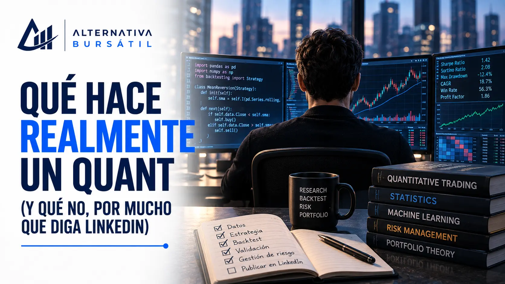Qué hace realmente un quant (y qué no, por mucho que diga LinkedIn)